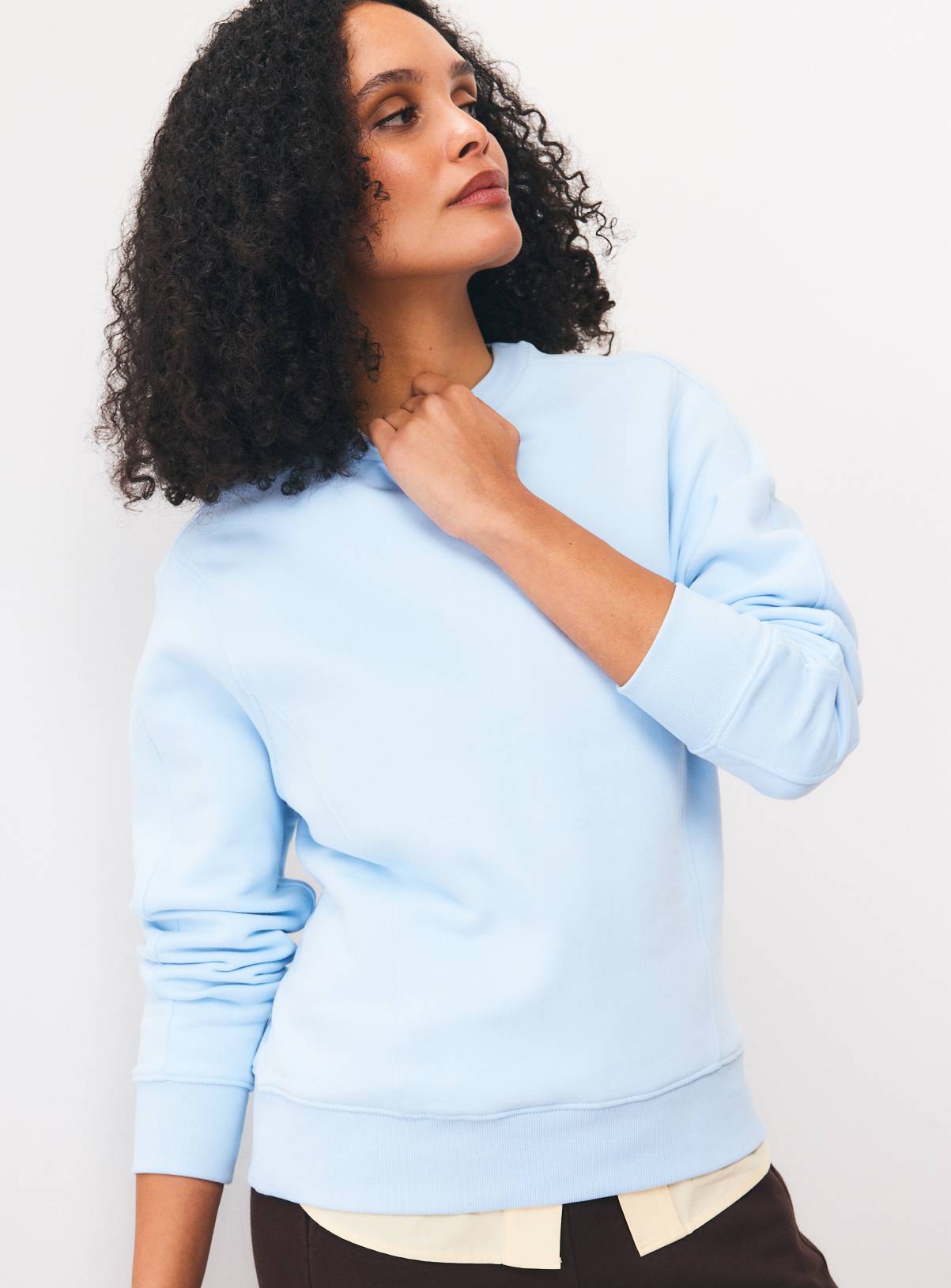 Light Blue Pure Cotton Sweatshirt XS - Image 1